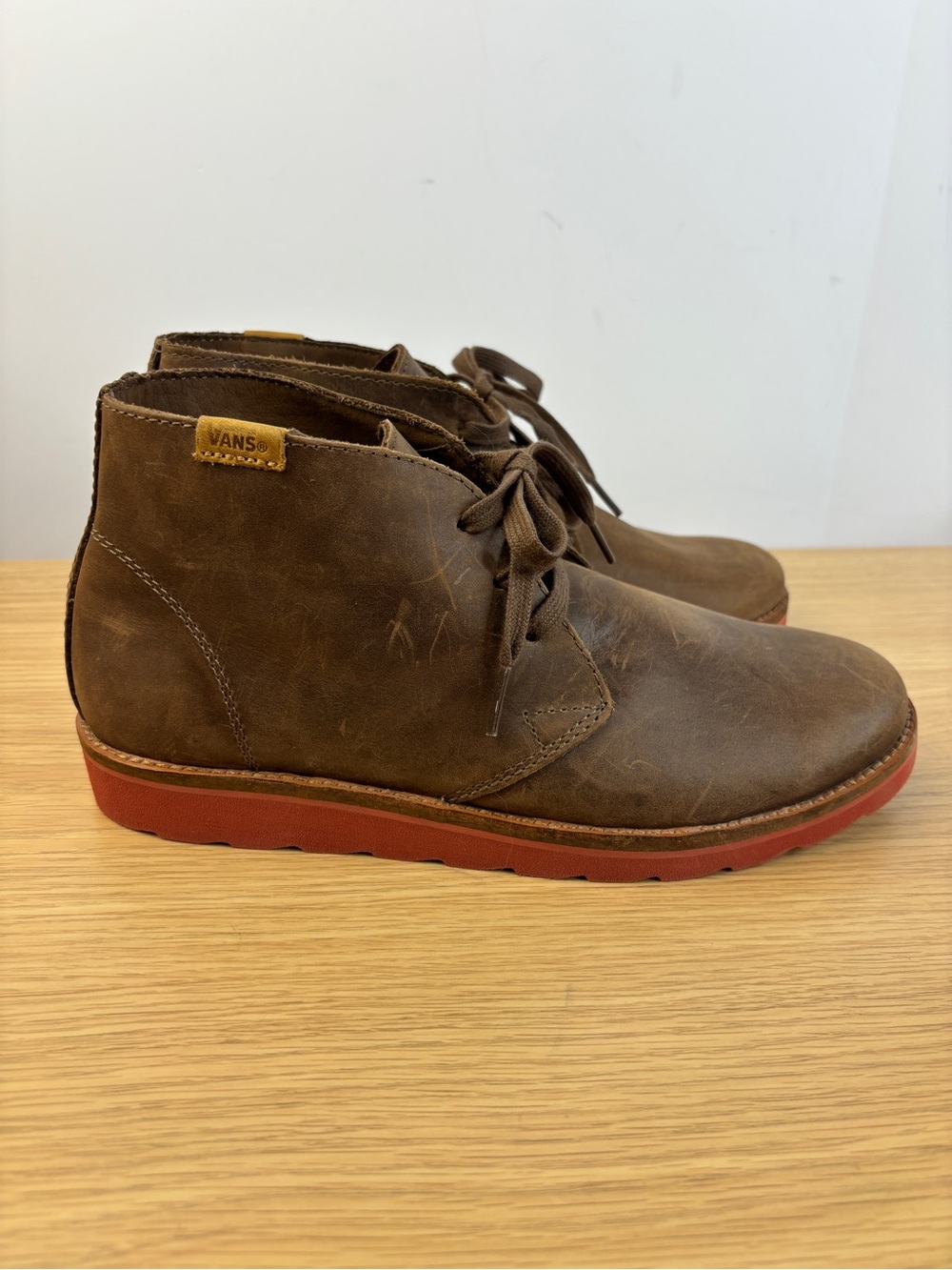 Vans Desert Chukka Boots in the (Leather) Brown / Burnt Henna Mens 6.5 NEW